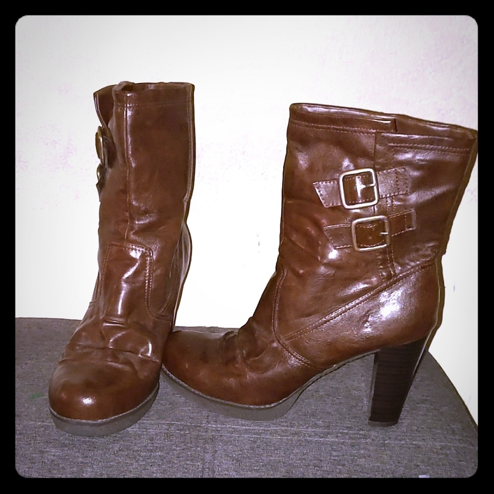 COPY - Women's Brown leather ankle boots